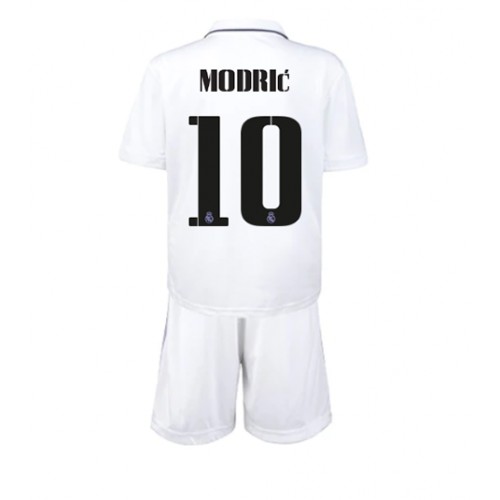 Dres Real Madrid Luka Modric #10 Domaci za djecu 2022-23 Kratak Rukav (+ kratke hlače)